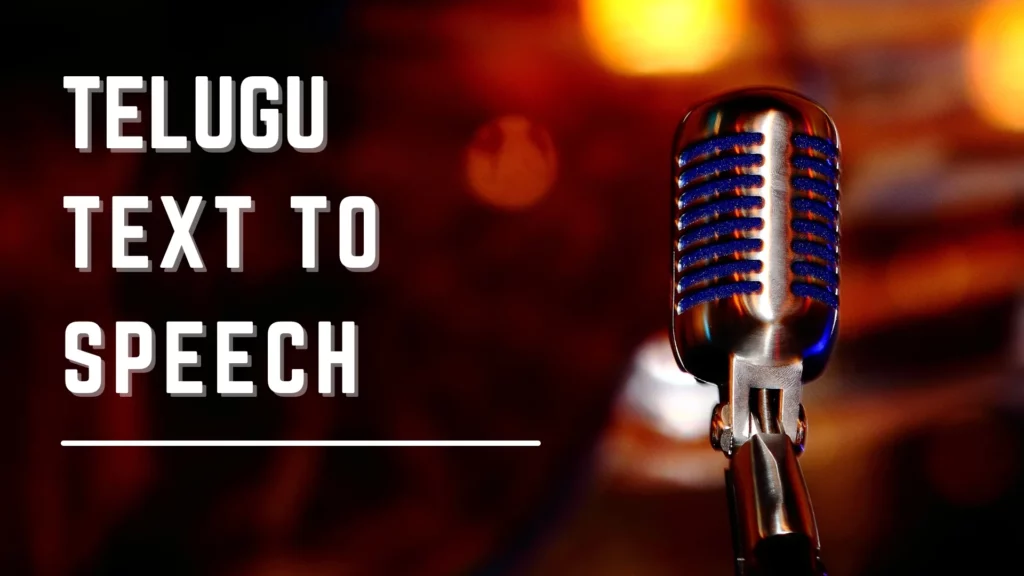 telugu text to voice ai free online