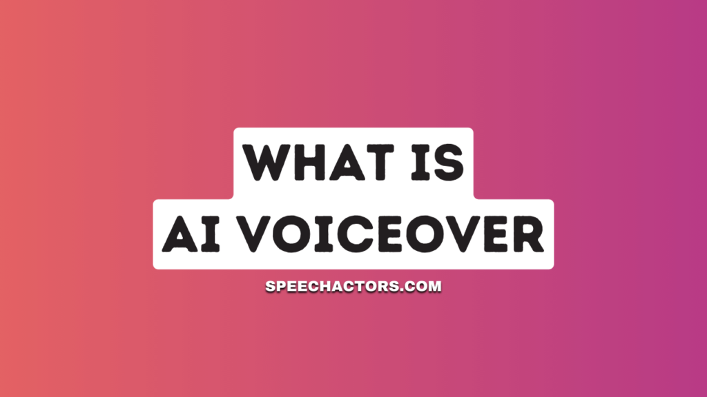 What is AI VoiceOver