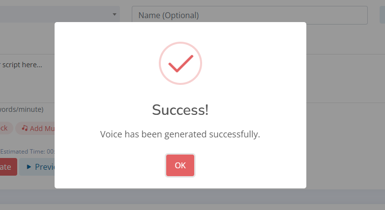 Speechactors Successfully Voice Created