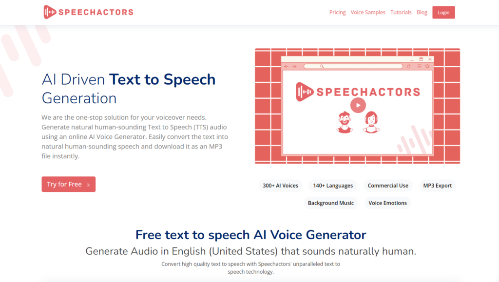 The Role of SpeechActors in Enhancing Audio Experiences