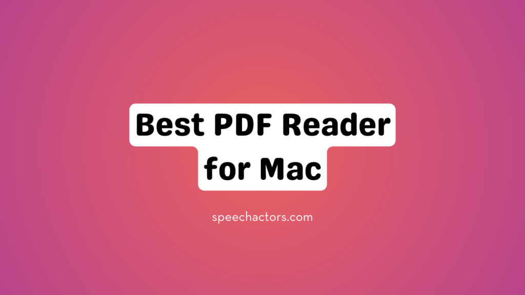 Top 5 Best PDF Reader for Mac