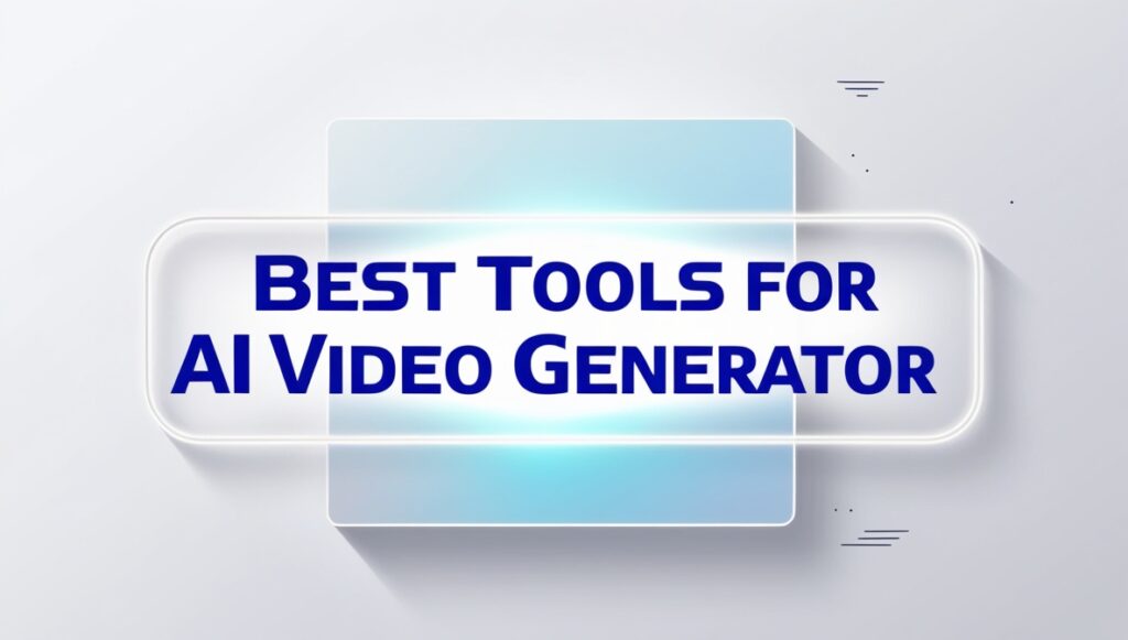 Best Tools for AI video Generator