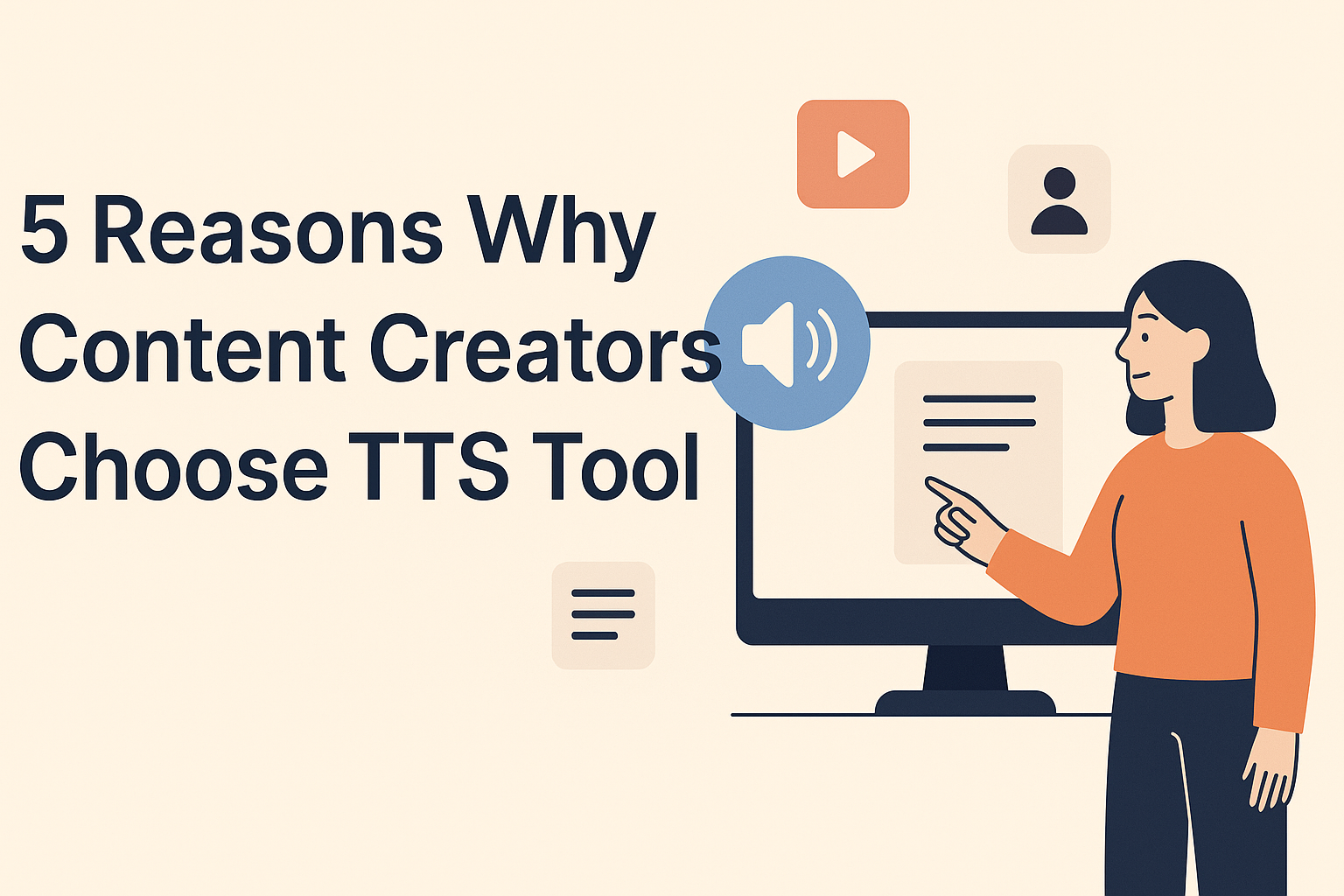 5 Reasons Why Content Creators Choose TTS Tool