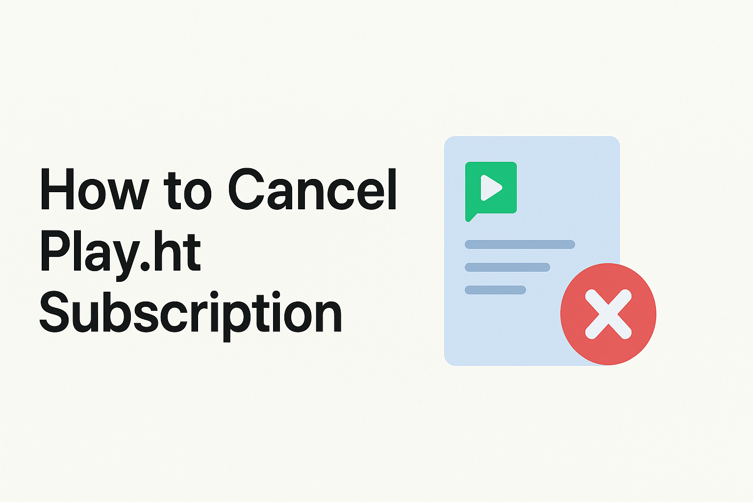 How to Cancel Play.ht Subscription