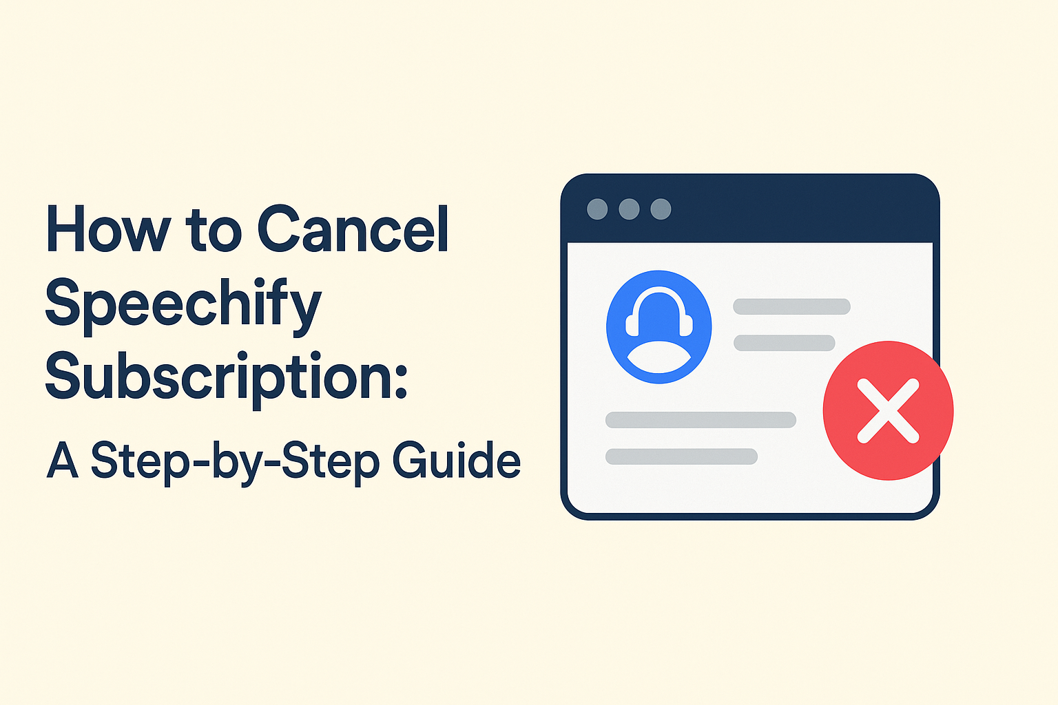 How to Cancel Speechify Subscription