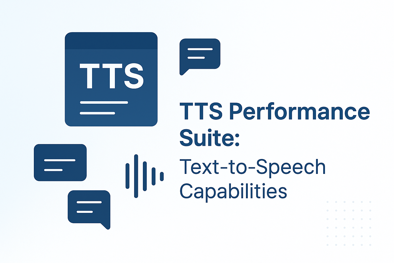 TTS Performance Suite - Text-to-Speech Capabilities
