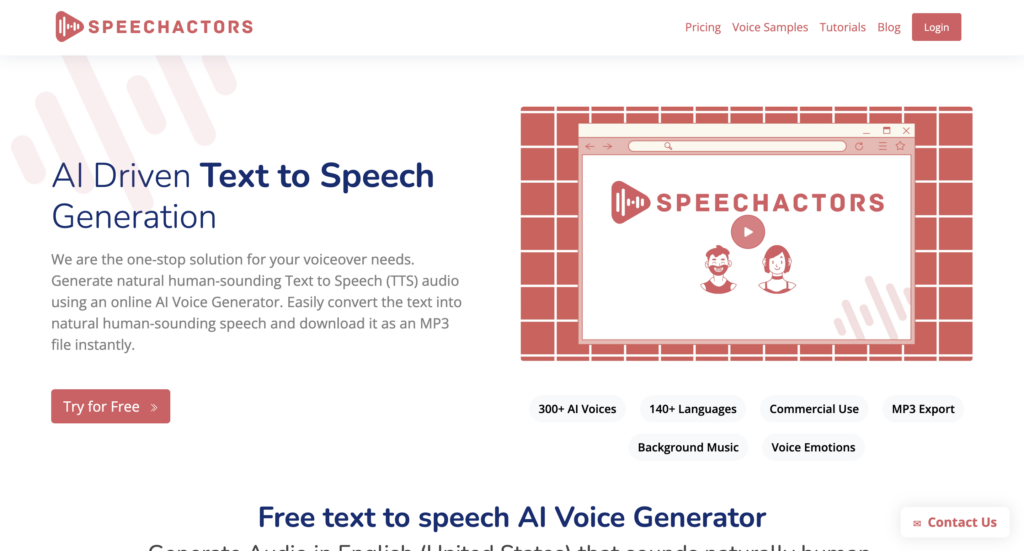 Enhancing User Experience with Speechactors: A UX Perspective