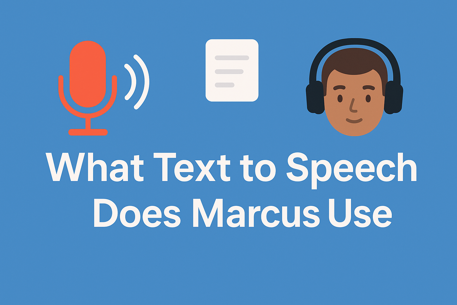 What Text to Speech Does Marcus Use