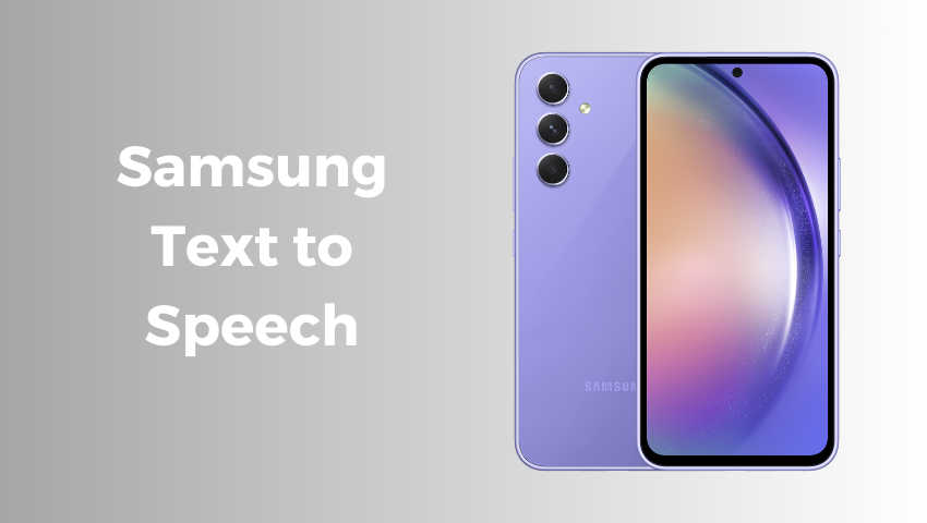Where is Samsung Text-to-Speech?
