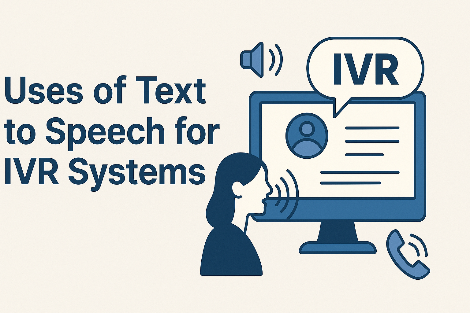 Uses of Text to Speech for IVR Systems