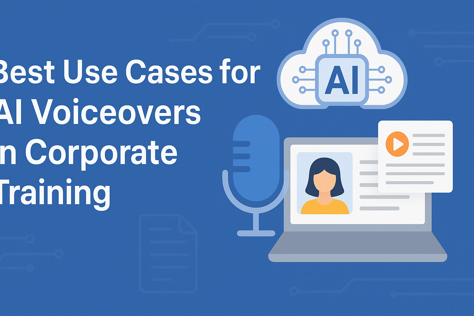 Best Use Cases for AI Voiceovers in Corporate Training