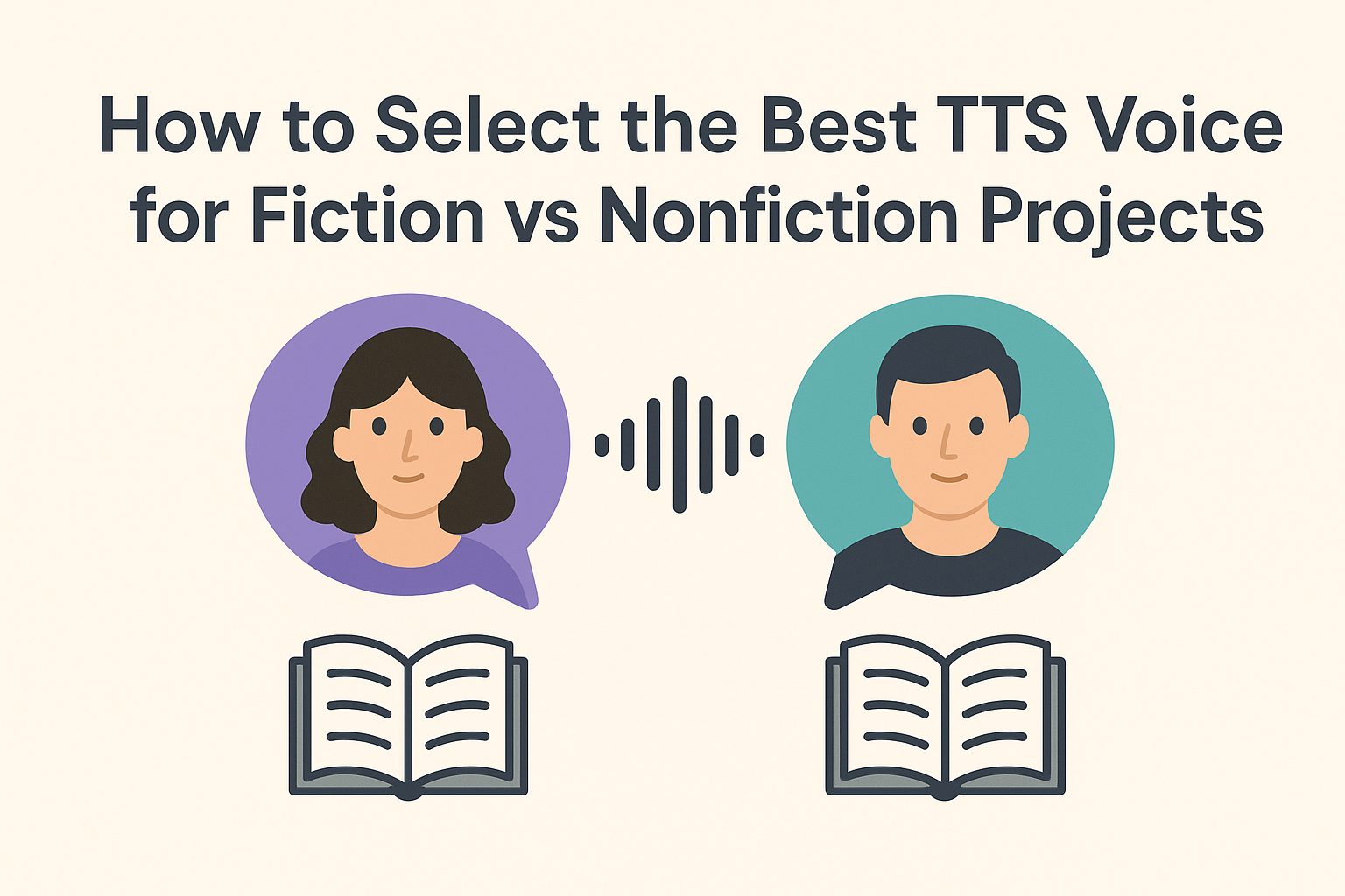 How to Select the Best TTS Voice for Fiction vs Non Fiction Projects