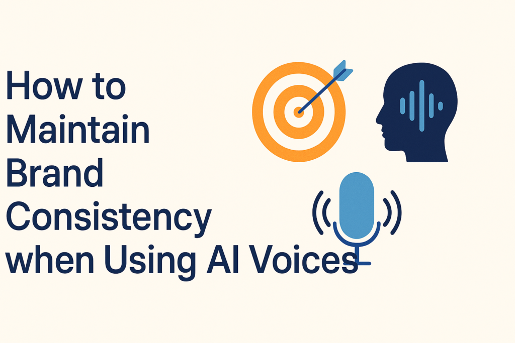 How to Maintain Brand Consistency when Using AI Voices