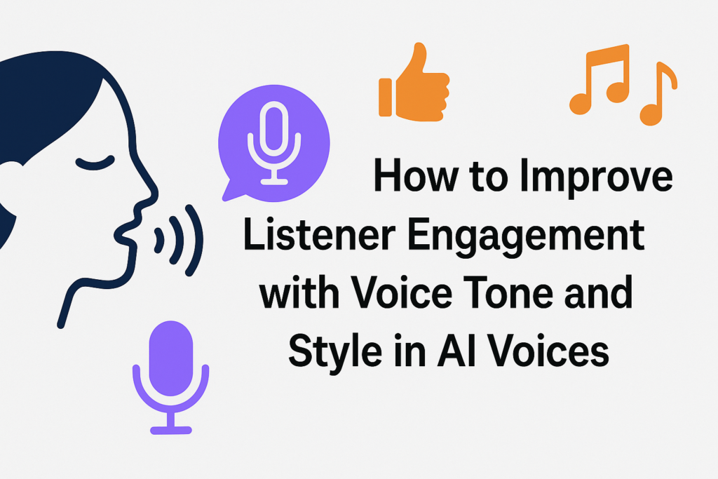 How to Improve Listener Engagement with Voice Tone and Style in AI Voices