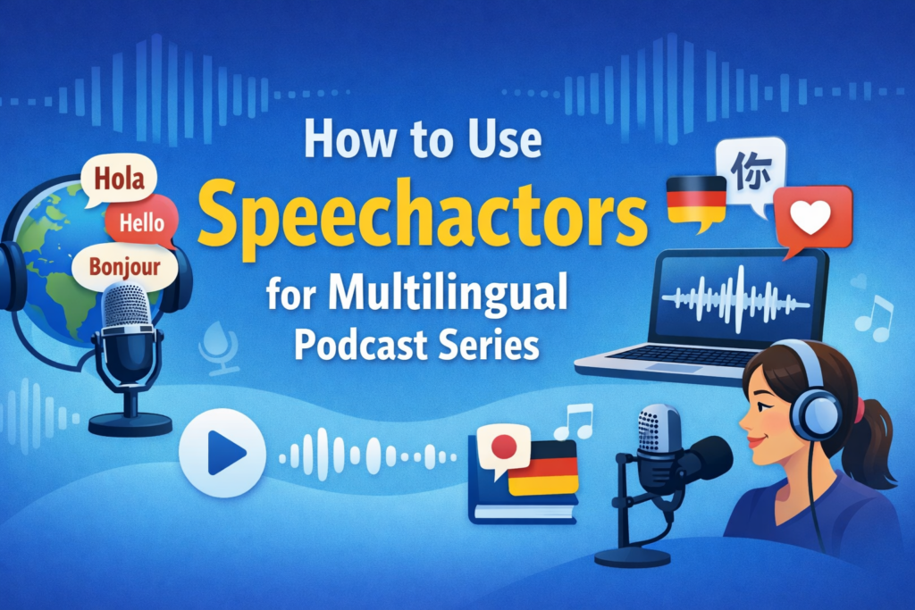 How to Use Speechactors for Multilingual Podcast Series