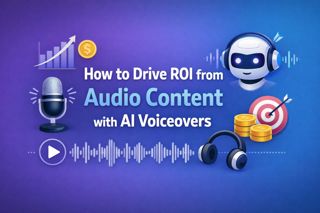 How to Drive ROI from Audio Content with AI Voiceovers