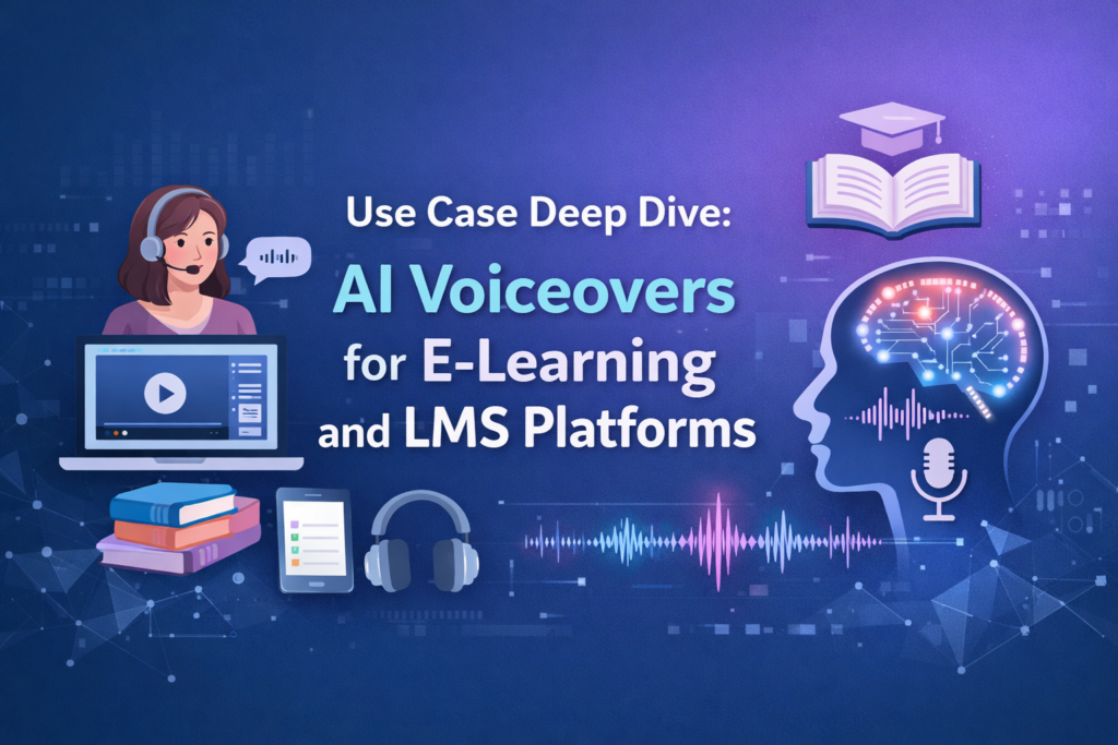 Use Case Deep Dive: AI Voiceovers for E-Learning & LMS Platforms