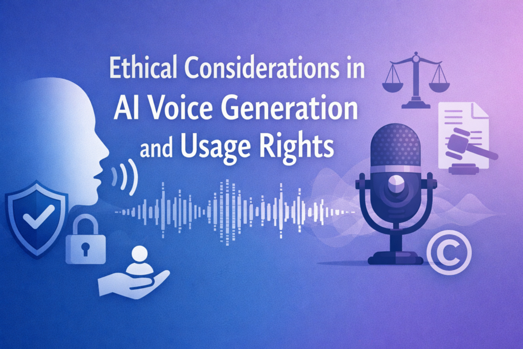 Ethical Considerations in AI Voice Generation and Usage Rights