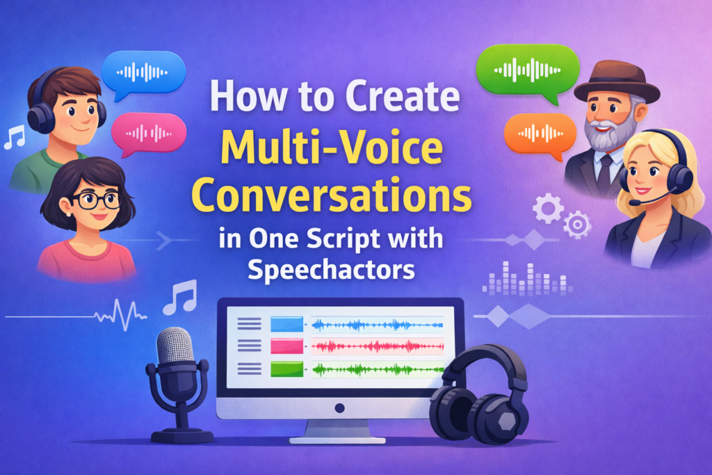 How to Create Multi-Voice Conversations in One Script with Speechactors